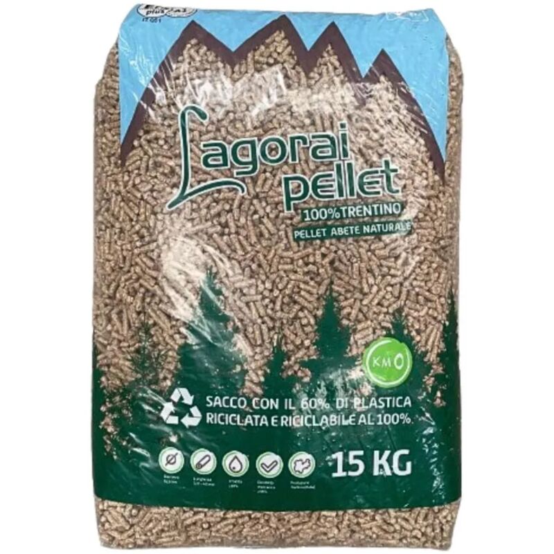 Bancale 70 sacchi pellet in legno di abete da 15 kg certificato