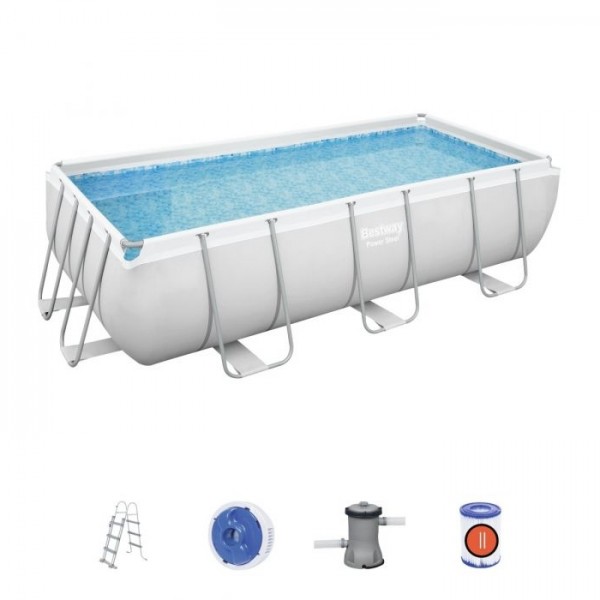 Piscina con telaio power steel - immagine 6