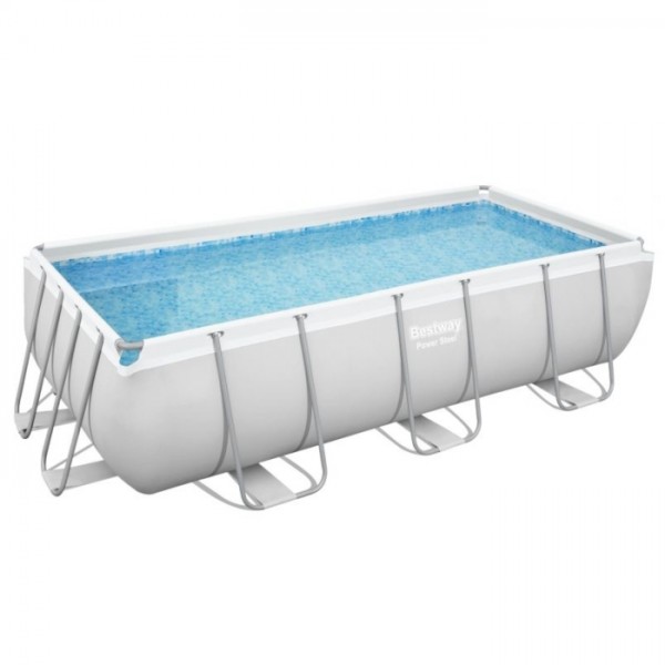 Piscina con telaio power steel